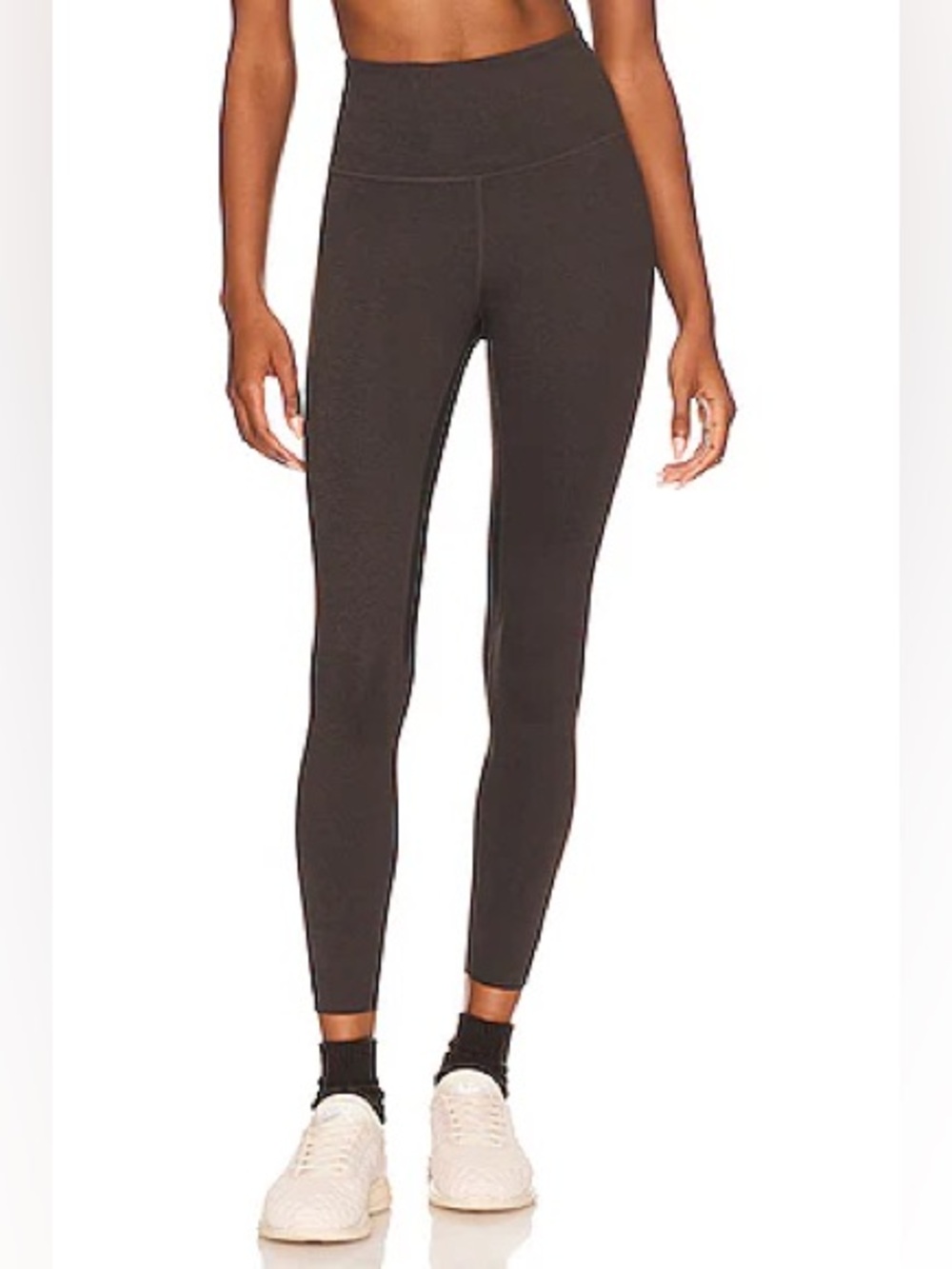 WELLBEING + BEINGWELL LoungeWell Ashe 7/8 Legging in Chocolate Brown - XS